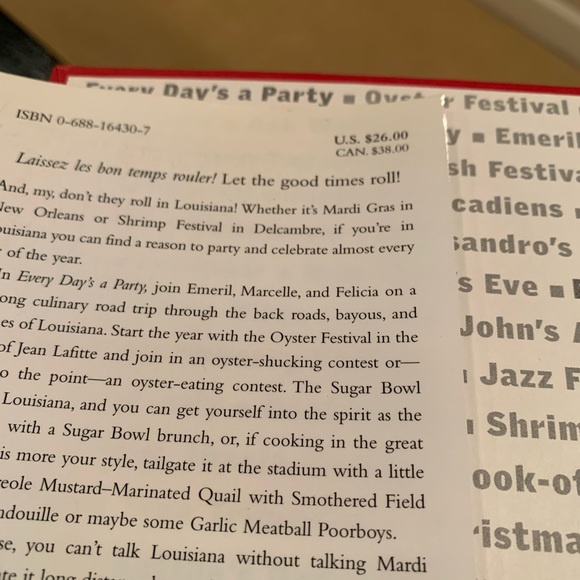 Emeril Lagasse Cookbook Every Day’s a Party - Picture 5 of 5